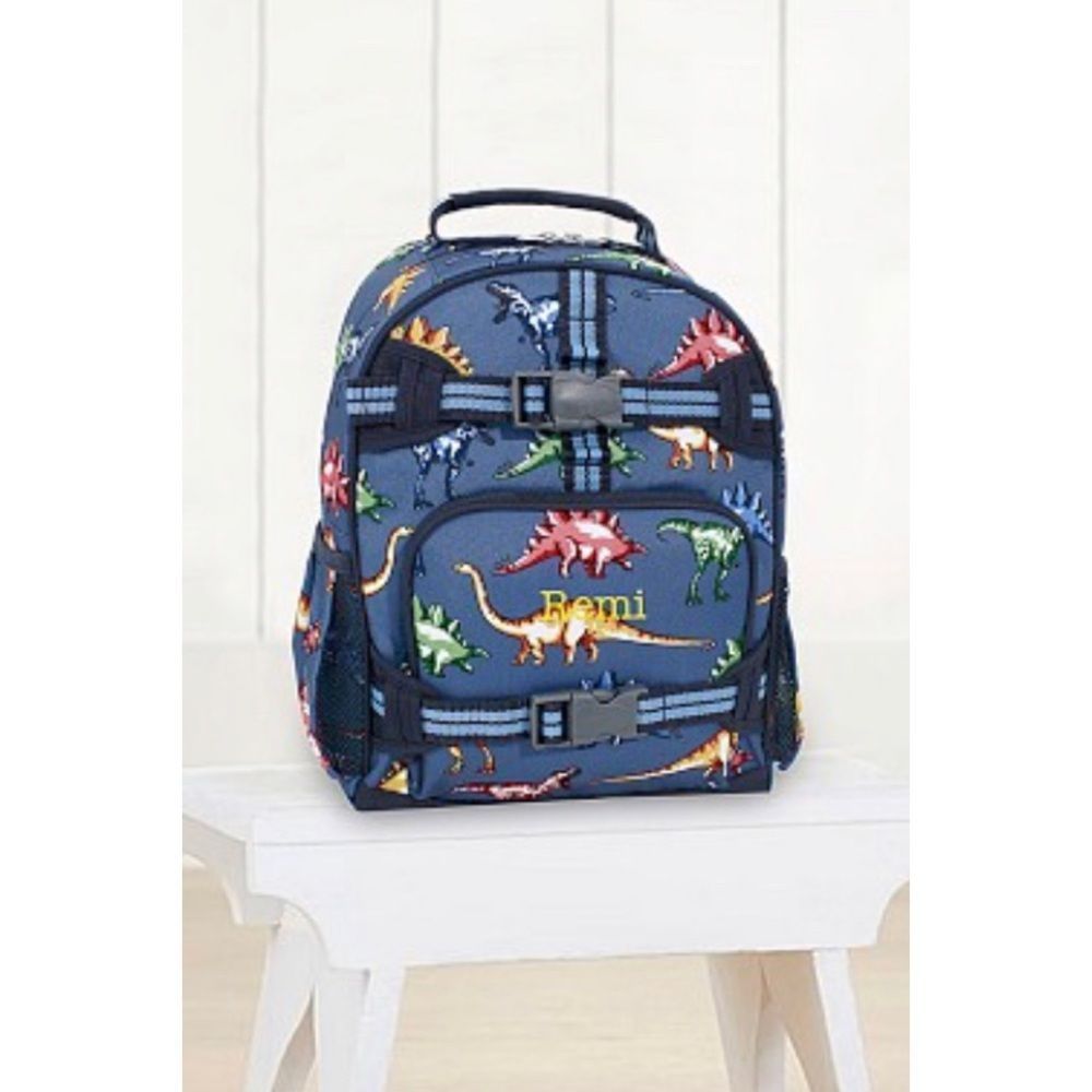 Pottery Barn Kids Navy Dinosaur Backpack